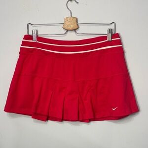 Nike Vibrant Red Pleated Skirt